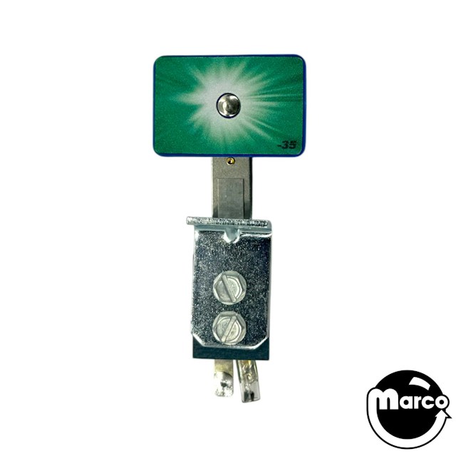 Like New Target switch rectangle 1 x 1-1/2 inch blue no diode