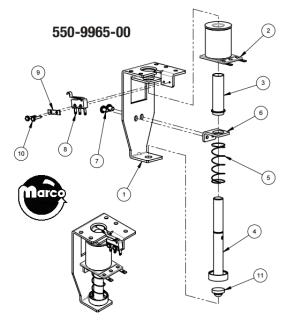 515-9835-00 - Plunger Assembly VUK Up-post Stern - Marco