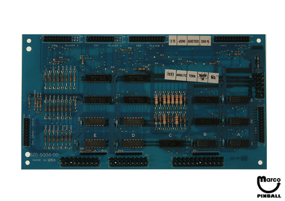 Master display board Data East