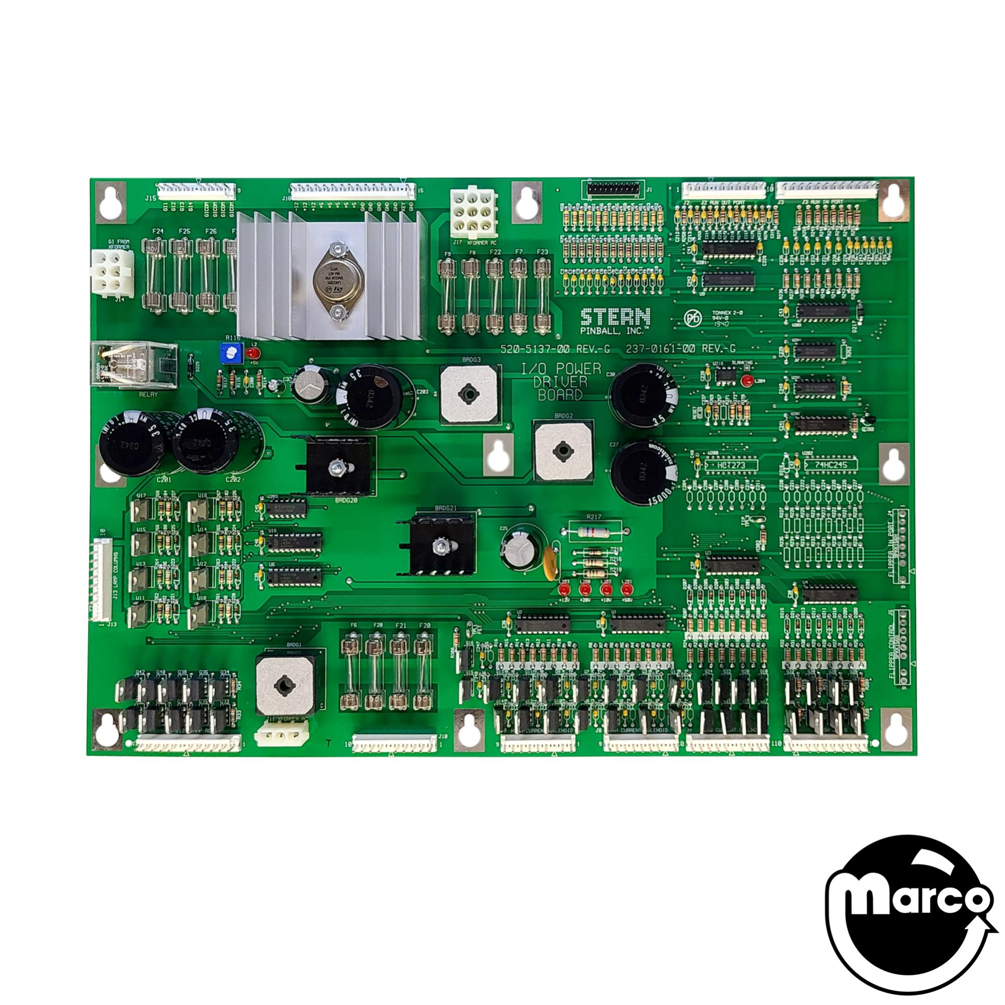 520-5137-01 - Power Driver Board - Stern/Sega REV G - Marco