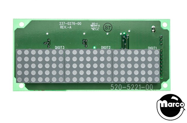 ROLLER COASTER TYCOON (Stern) Mini dot display board