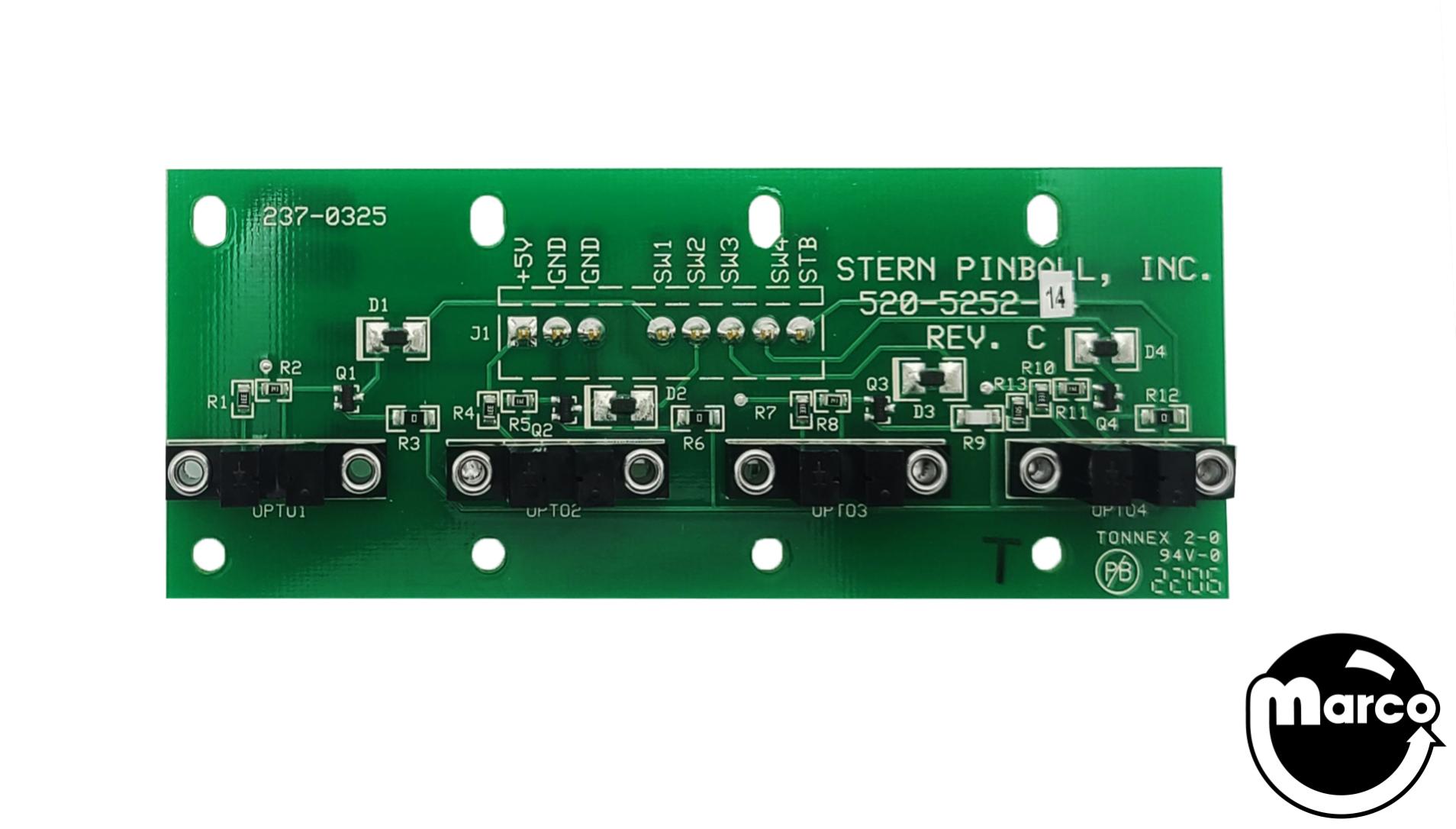 Stern 4 Bank Opto Board SPIKE 2