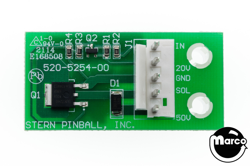 520-5254-00 - Driver board, Step Up - Marco Specialties Pinball Parts