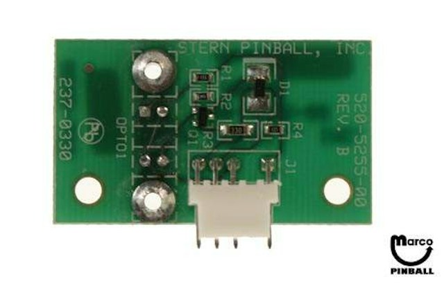 Opto drop target inline board
