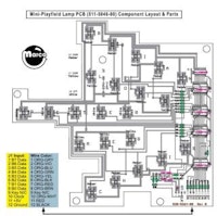 Mini playfield lamp PCB