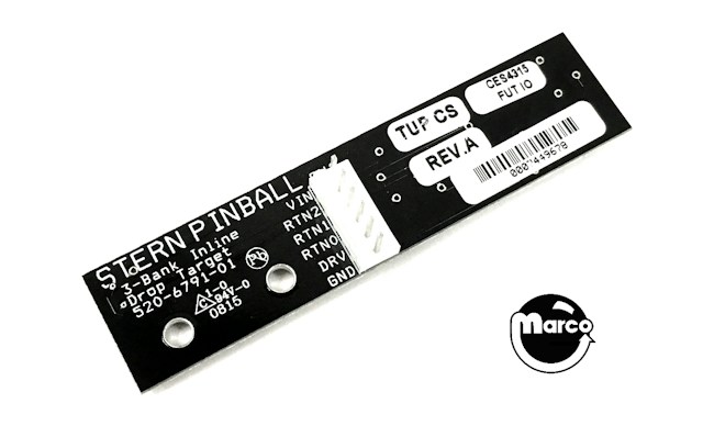 Drop target opto board Stern in-line 3 bank