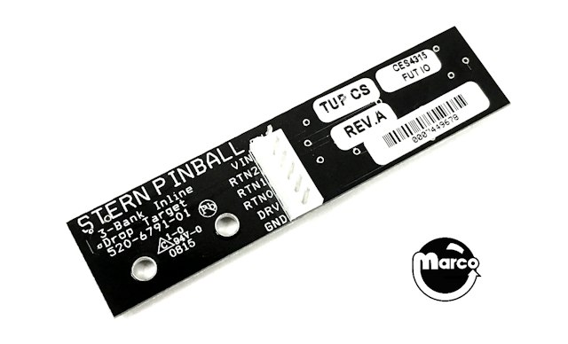 Drop target opto board Stern in-line 3 bank