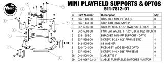 BATMAN 66 (Stern) Turntable opto board
