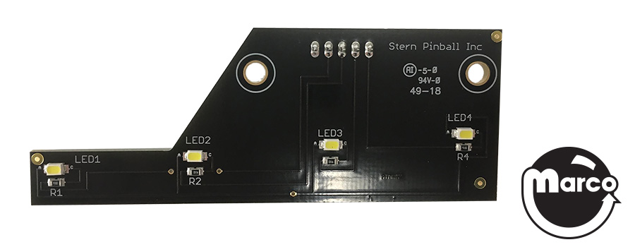 BEATLES GOLD (Stern) LED board right