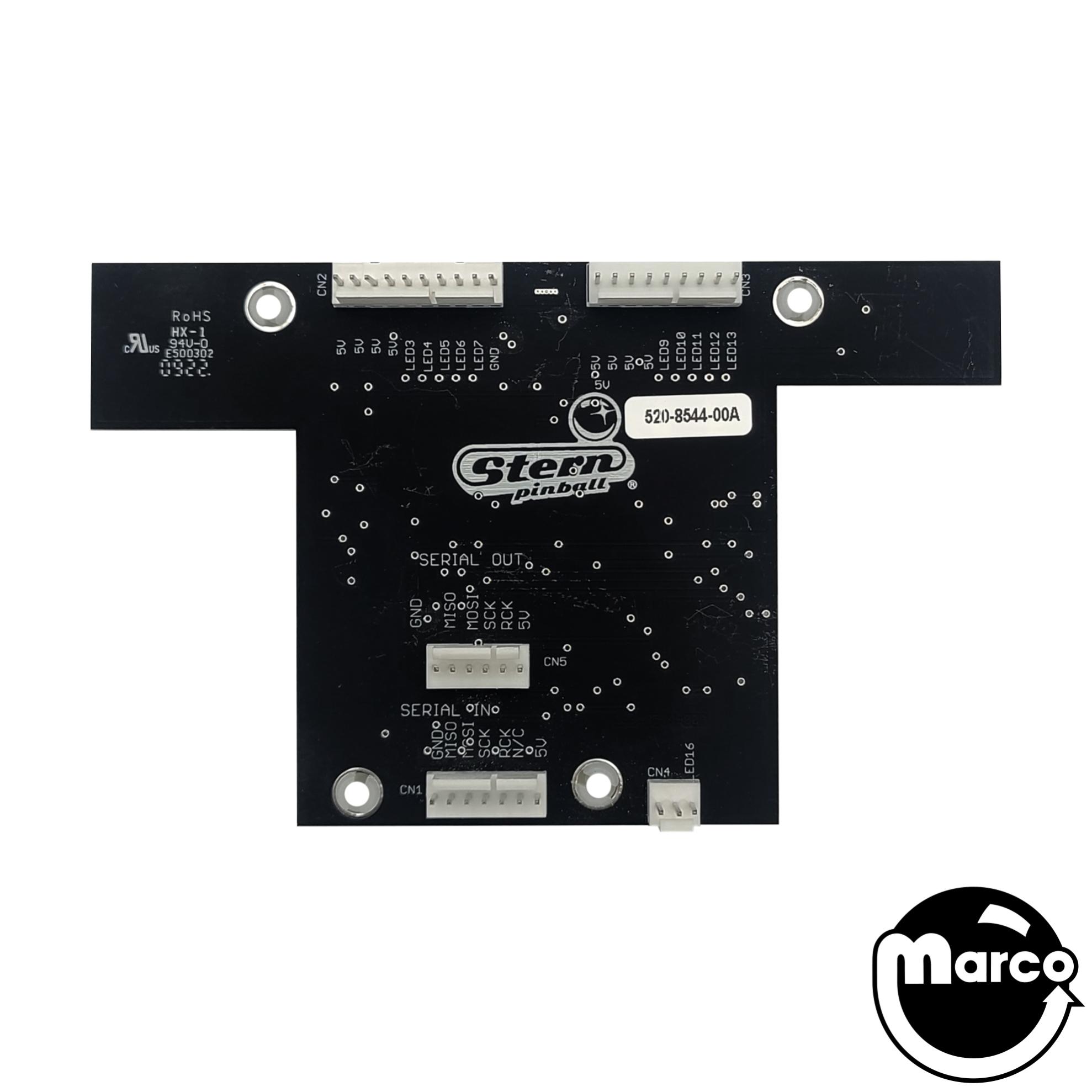 Rush Prem (Stern) Lower Center LED Board 8B