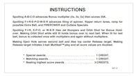 FIREPOWER 2 (Williams) Score Cards (4)