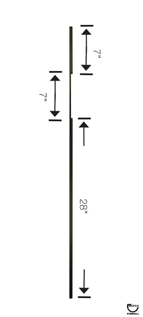 AVATAR (Stern) Wood playfield rail 42 inch