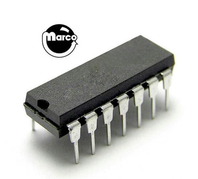 IC - 14 pin DIP quad 2-input positive-nand gate 74F00
