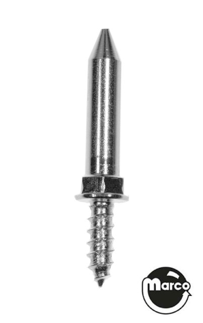 Bumper post wood screw straight side