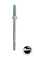 Post stud 6-32 x 2-3/8 inch 8-32 top