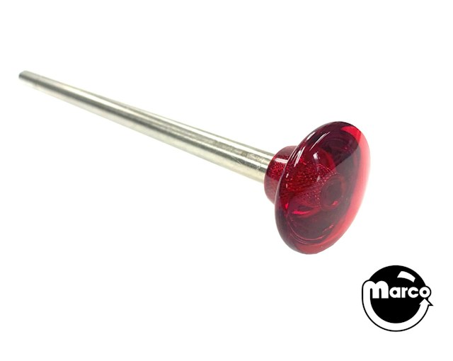 Ball shooter rod 7-3/4 inch red transparent