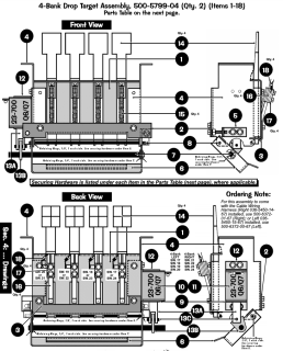 Drop target shaft 4 bank