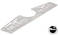 STAR TREK (Stern) Lockbar name plate