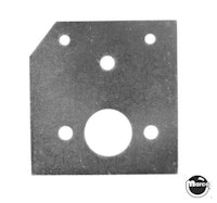 Ball shooter mounting plate notched