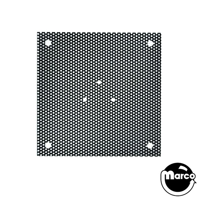 Speaker grille - black 4 x 4 inch with emblem mounting holes