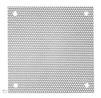 Speaker grille - chrome 4 x 4 inch