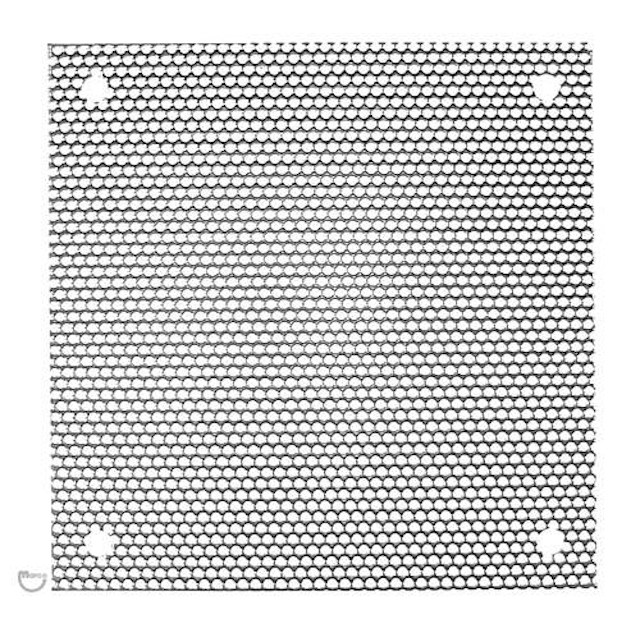 Speaker grille - chrome 4 x 4 inch