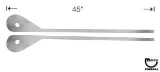 Side rails - Stern set chrome