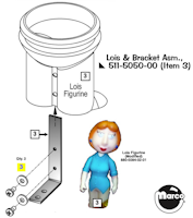 FAMILY GUY (Stern) Lois mounting bracket