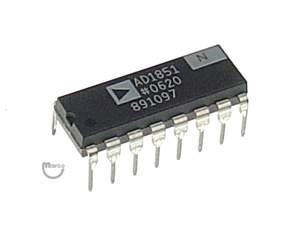IC - 16 pin DIP DAC AD1851N 16 bit mono