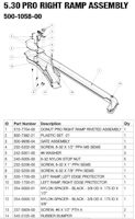 Right Plastic Ramp for Star Wars Pro (STERN)