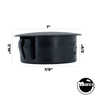 Snap in Plug - plastic 7/8 in diameter