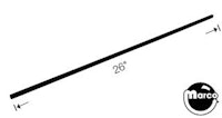 Trim - extruded channel 25.937 inch top & side DE/Sega/Stern USE 545-5018-15