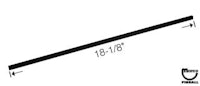 Trim - plastic channel 18-1/8 inch top/side DE/Sega/Stern