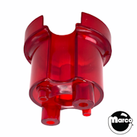 Pop bumper body 38mm Data East/Sega/Stern red transparent