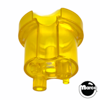 Pop bumper body 38mm Data East/Sega/Stern yellow transparent