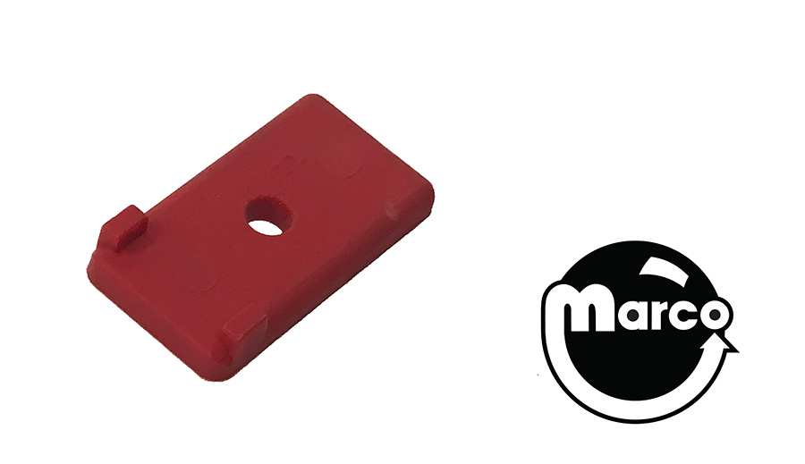 Target face - rectangle 1/2 x 1 inch red