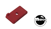 Target face - rectangle 1/2 x 1 inch red