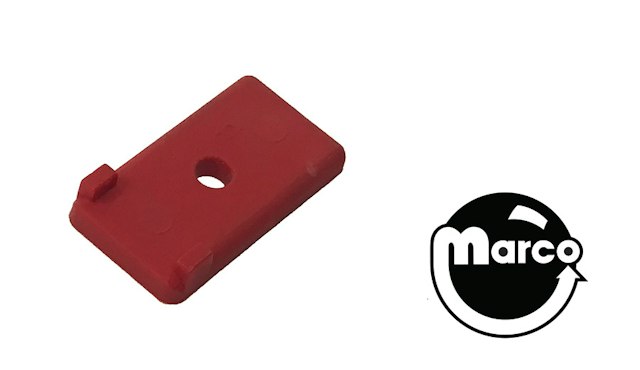 Target face - rectangle 1/2 x 1 inch red