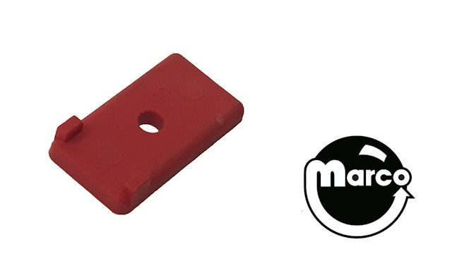 Target face - rectangle 1/2 x 1 inch red
