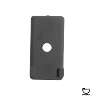 Target face - rectangle 1/2" x 1" gray