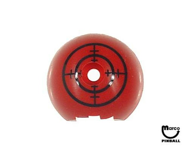 Target face hemisphere red