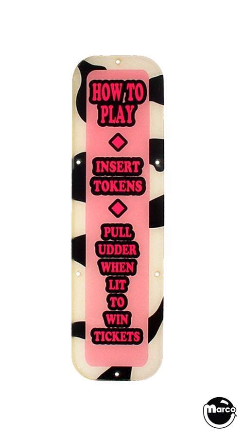 545-5853-00 - UDDERLY TICKETS (Stern) Score / instruction display