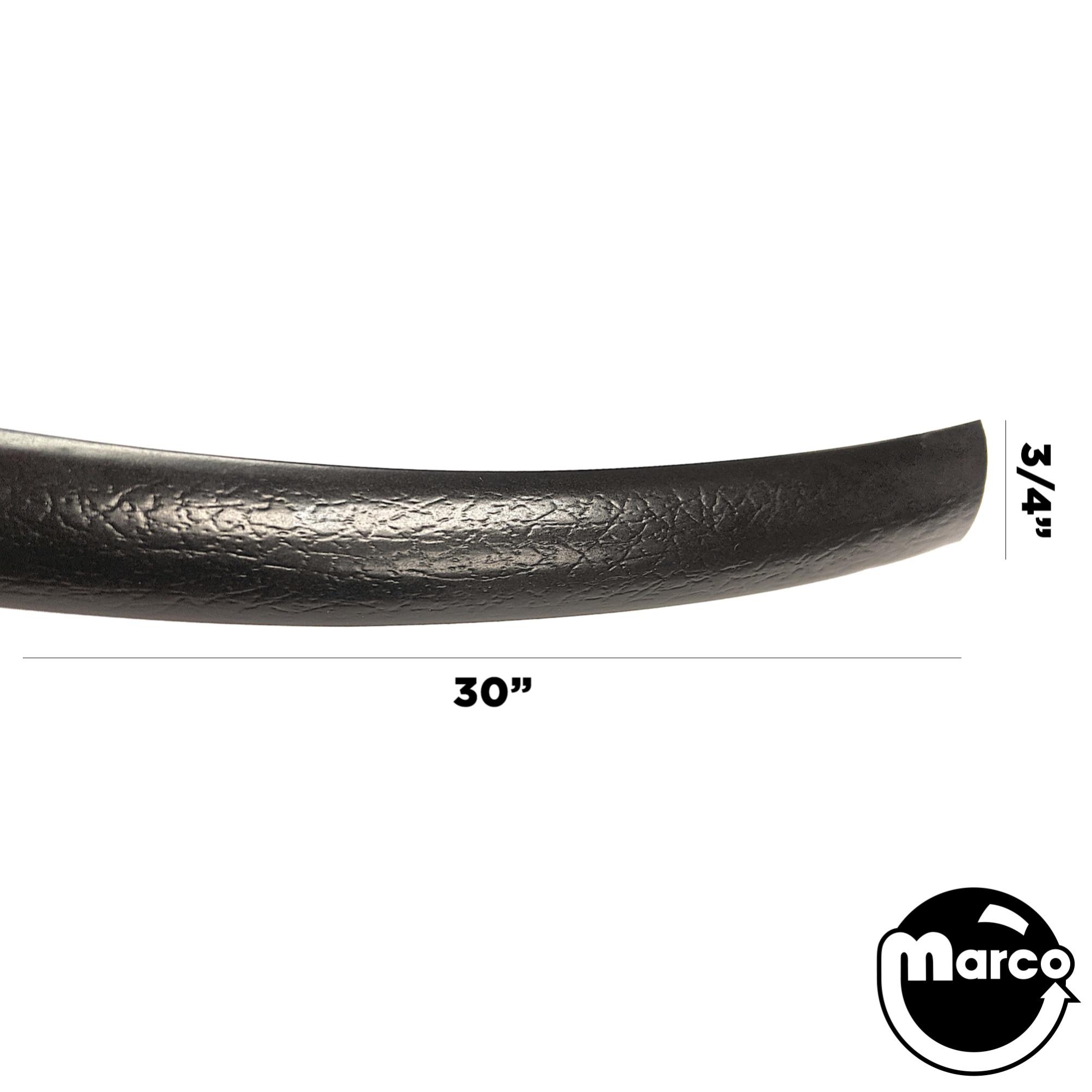 T-molding 3/4 inch black textured / per 30 inch strip