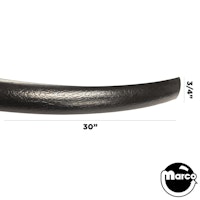 T-molding 3/4 inch black textured / 30" Strip