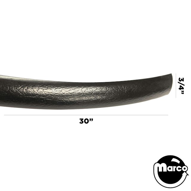 T-molding 3/4 inch black textured / per 30 inch strip