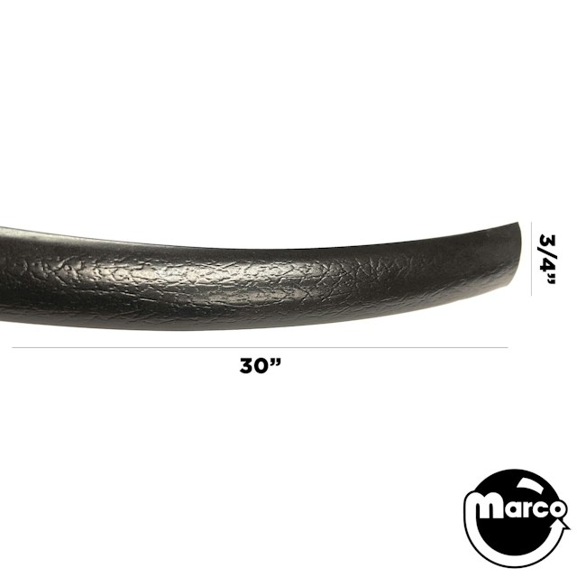 T-molding 3/4 inch black textured / per 30 inch strip