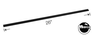 545-6313-01 - Lift trim 26 inch black plastic 3/16 inch channel