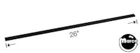 Lift trim 26 inch black plastic 3/16 inch channel 545-5021-01