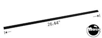Lift trim 26.44 inch black plastic 3/16 inch channel