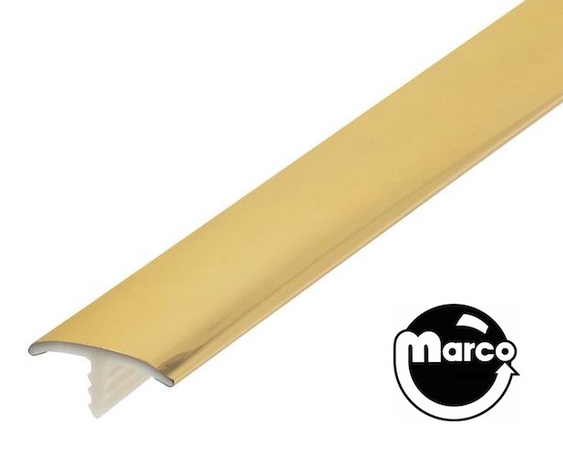 T-molding 3/4 inch brass - per foot
